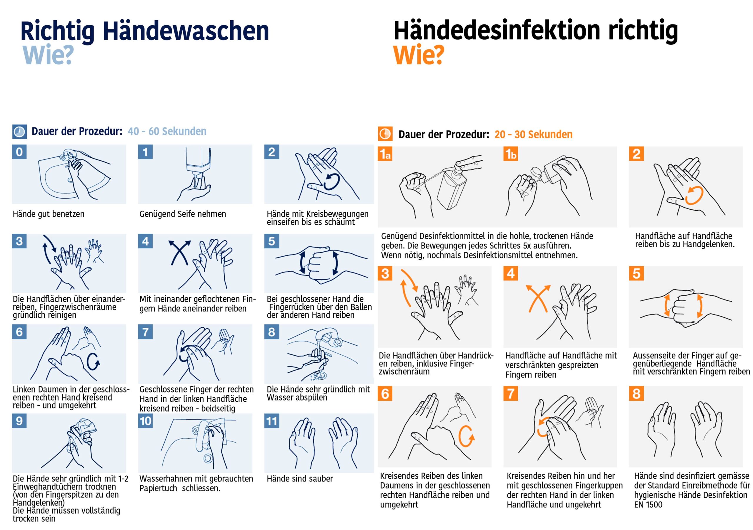 Affichettes Hygiène - Hygiene Plakate - Ka L-O-K